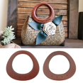 thumbnail image 1 of 2PCS Wooden Handles Handmade Bag Handbags Purse Handles Wallet DIY Sewing Arm Bag Accessory .5cm 16.5cm, 1 of 8