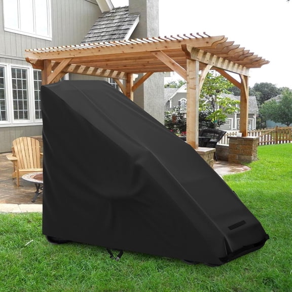 AKEfit 2PCS Zero Gravity Chair Cover Outdoor Folding Lawn Lounge Chair Covers Waterproof All Weather Dustproof Oxford Anti with Storage Bag Black