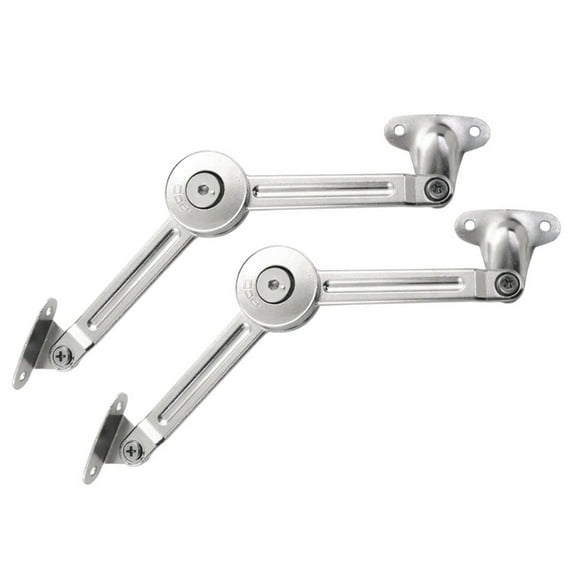 2PCS Zines Alloy Lid Stay Hinges With Adjustable Tension for Safe Soft Close Wood Toy Box Chest Storage