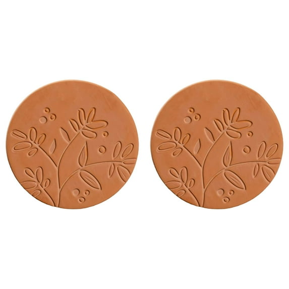 2PCS brown sugar keeper Terracotta Brown Sugar Saver- Brown Sugar Keeper Disc to Maintain Food Moisture in Storage Container - Terra Cotta Bear Softener Alternative - 1Pack 4cm