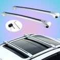 thumbnail image 1 of 2PCS fit for BENZ X166 GLS 2013-2017 Lockable Roof Rail Rack Crossbars Cross Bars Aluminum Alloy, 1 of 9