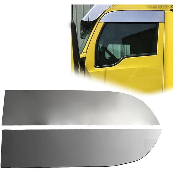 2PCS for 2013+ Kenworth T680/T880 Stainless Steel 8" Chopped Window Trim, Driver and Passenger Side