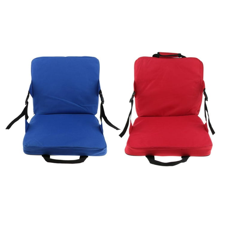 2pcs Stadium SEATS for Bleachers, Bleacher SEATS with Padded Foam Backs and Cushion, Wide Portable Stadium Chairs with Back Support, Men's, Size: 38 x