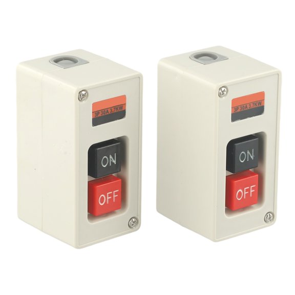 2PCS for TBSP-330 3P 3 Phase 30A 3.7KW Maintained On/Off Power Pushbutton Switch