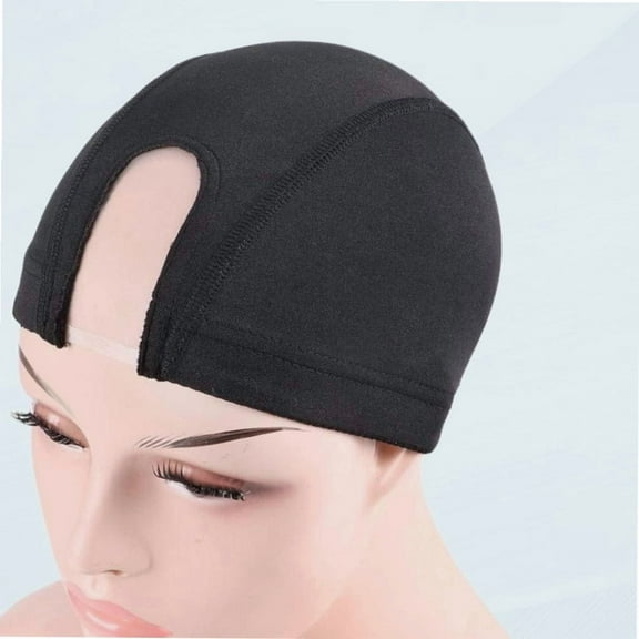 2PCS mesh dome wig cap for making wigs - lace front dome wig cap for hair weaving - SML dome wig cap with large elastic band (M/2PCS)
