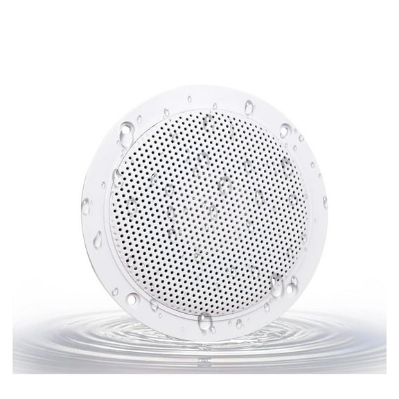 2PCSWaterproof Marine Bluetooth Ceiling Speakers for Bathroom Camper Golf Cart Boat with Flush Mount