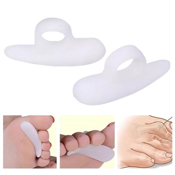 2PCs Hammer Toe Cushions Protector Separator Gel Support Pad Temporary .OUSSWA