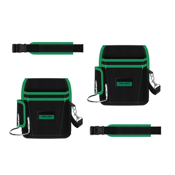 2PCs High Capacity Work Pouches Bag With Antislip Clip Professional Grade Gear Storage Secure Fastening For Technicians