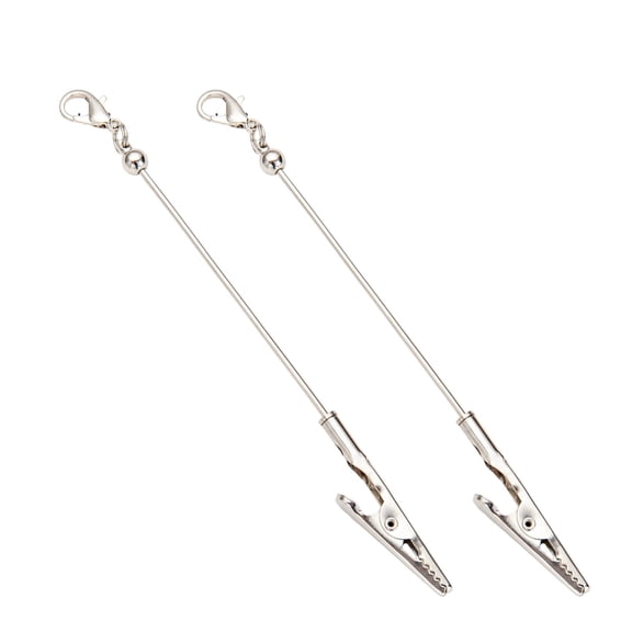 2PCs Metal Wire Alligator Clip,6.3" Metal Crocodiles Note Clip For Photo Business Card,Alligator Photo Clips for Picture Note Menu Memo DIY Decor Crafts,Clamp Photo Holder Clip for Card