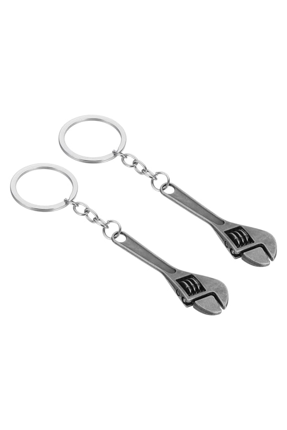 2PCs Mini Spanner Wrench Keychain, 2 Pack Multifunctional Hardware Tool Key Chain Creative Convenient Pocket Tools Keychain for Wrench Spanner Claw Key Ring