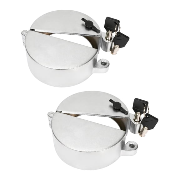 2 Pack Heavy Duty Lockable Oil Caps For Semi Trucks With Anti-Theft Feature