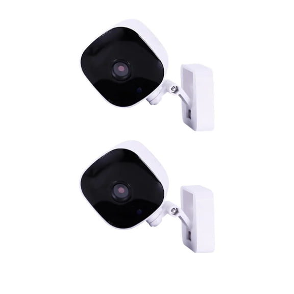 2PCs WiFi Security Camera with Motion Detection,Night Vision,Loop Recording,Indoor Home Pet Monitoring Camera with White Base,24/7 SD Card Storage,Compatible with iOS & Android