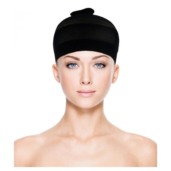 Elastic Stretch Mesh Unisex Stocking Wig Cap, 2 Count