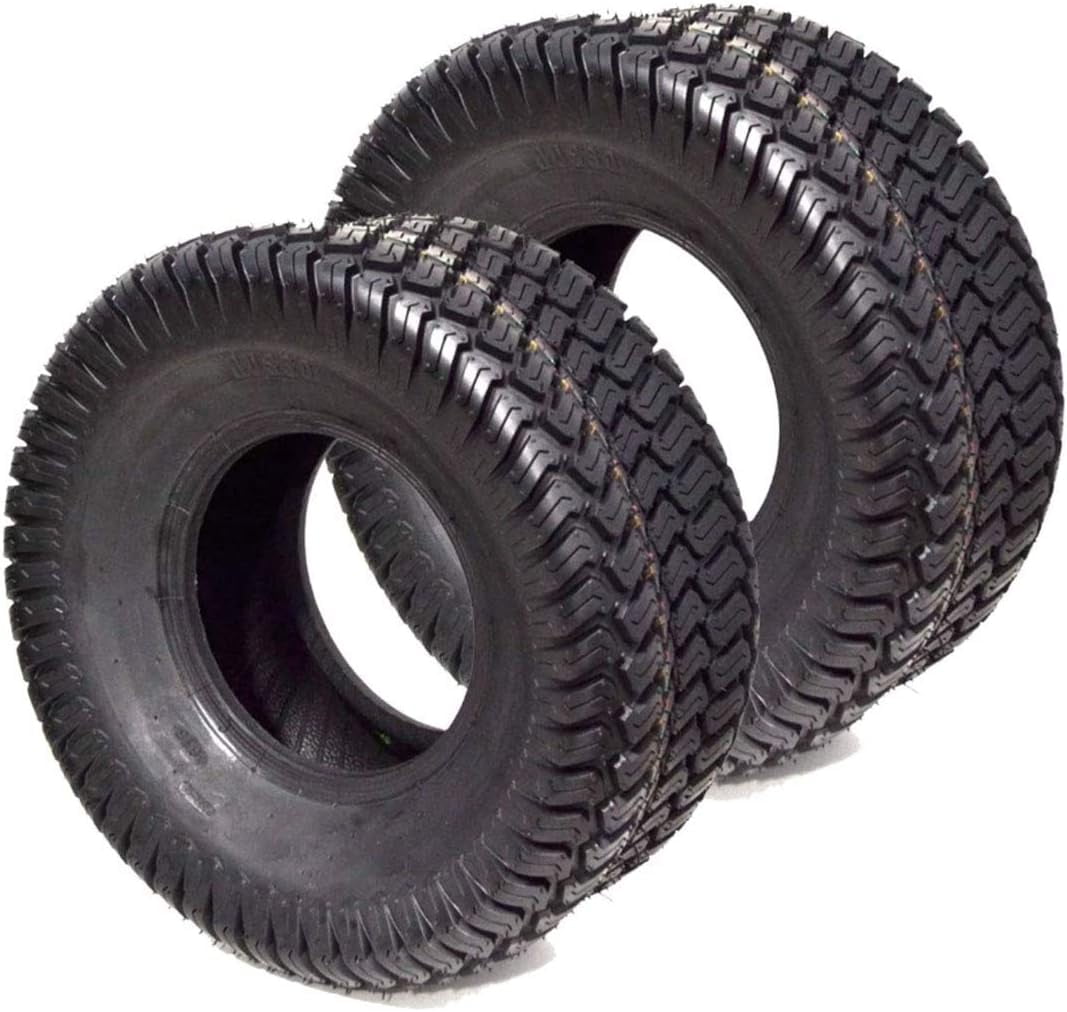 2PK 16x6.50-8 Lawn Mower Tire for Garden Tractors Riding Mowers 4PR Tubeless P332 Turf Master