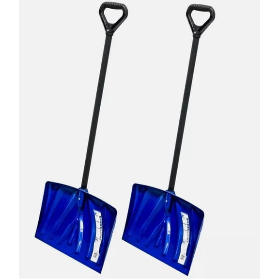 2PK 18" Steel Core Poly Blue Snow Shovel Pusher 277814 SN1000 Replacement for Suncast OEM$$Garden & Patio
