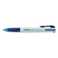 thumbnail image 1 of 2PK 4-color Multi-color Ballpoint Pen, Retractable, Medium 1 Mm, Black-blue-green-red Ink, White-translucent Blue Barrel, 3-pack, 1 of 1