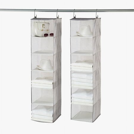 2PK 6 Shelf Clost Organizer