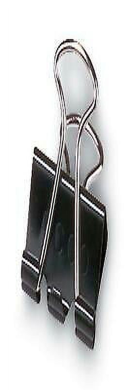 2PK ACC72100 Binder Clips, Large, Black/Silver, Dozen