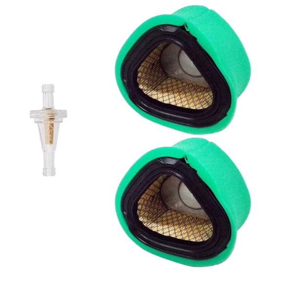 2PK Air Filter With Fuel Filter For John Deere LT133 LT150 STX38 Fits GY20574