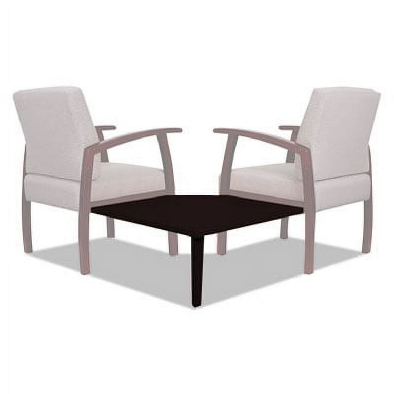Alera Reception Lounge 700 Series Gang Table, Corner, 27.5w x 27.5d x 13.13h, Mahogany Alera Reception Lounge 700 Series Gang Table, Corner, 27.5w x 27.5d x 13.13h, Mahogany
