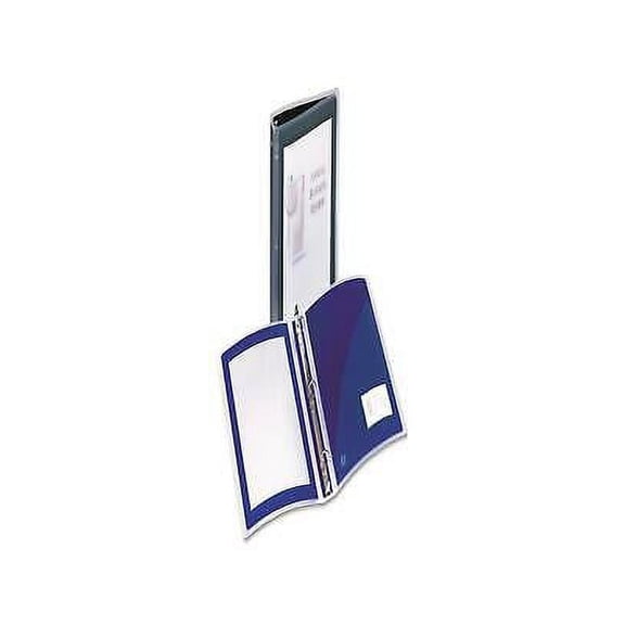 2PK Flexi-View Binder with Round Rings, 3 Rings, 1" Capacity, 11 x 8.5, Black
