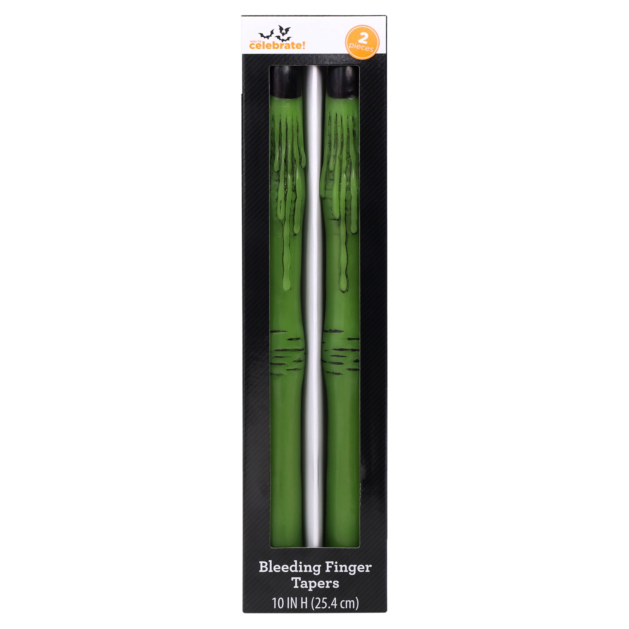 Bleeding Finger Taper Candles, 10", 2 Pieces, Halloween by Way To Celebrate