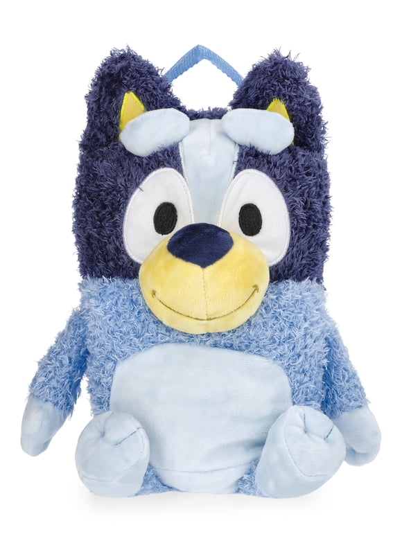Bluey Kids' 12.5" Plush Backpack, Blue