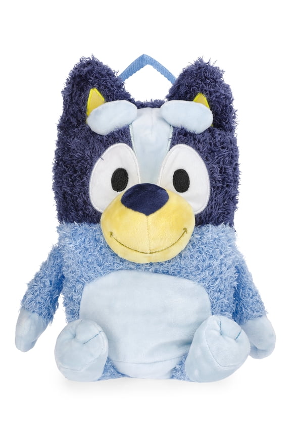 Bluey Kids' 12.5" Plush Backpack, Blue