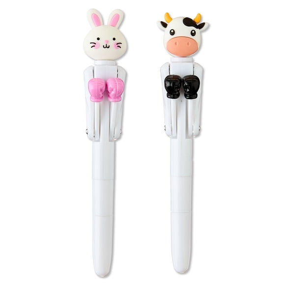 Cow and Bunny Boxing Pens, Multicolor, 2 Pieces, Easter by Way To Celebrate