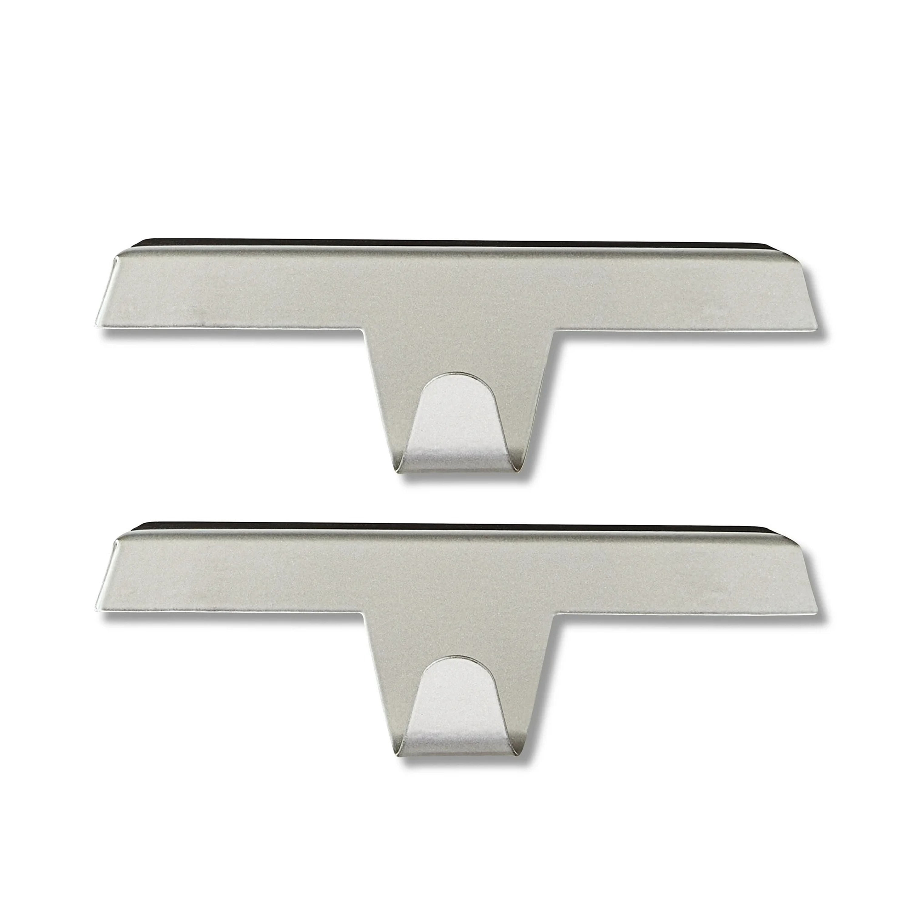 Holiday Time 2-Count Pewter Metal Christmas Stocking Holders, 5 inch
