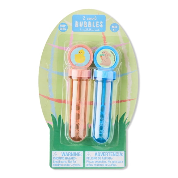 Bunny and Chick Bubble Wands Set, 1 oz, 2 Count, Easter by Way To Celebrate