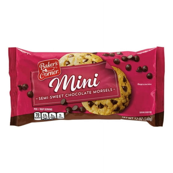Semi-Sweet Mini Chocolate Morsels, 12 oz- Pack of 2