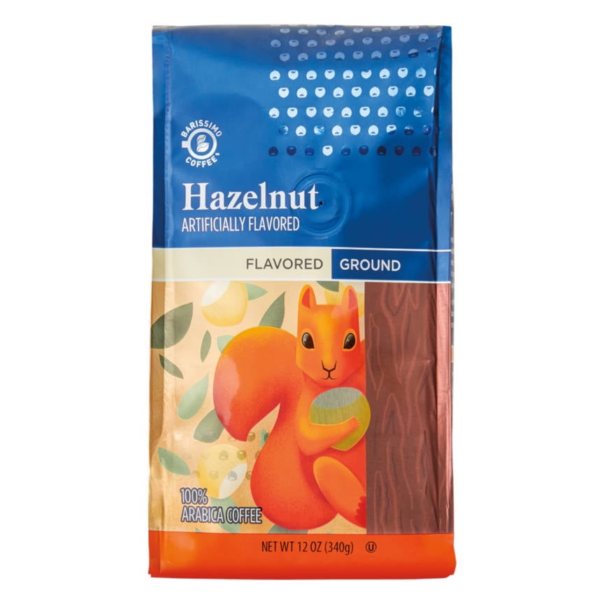 Image showcasing 2PK - Barissimo Hazelnut Flavored Ground Coffee, 12 oz - Walmart.com