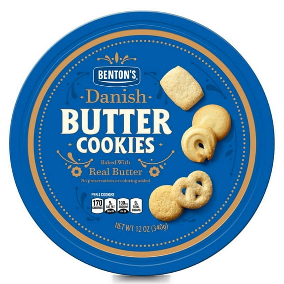 2PK - Benton's Danish Butter Cookies, 12 oz