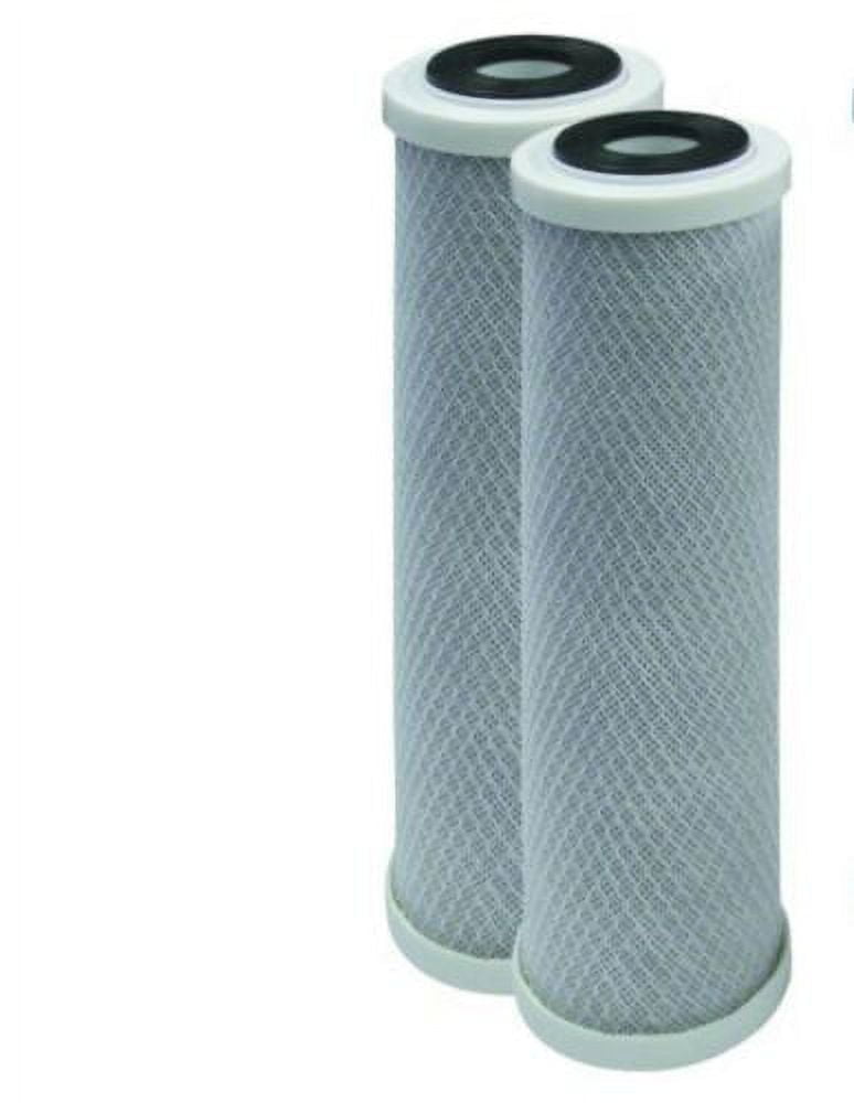 2PK Big Blue 5µm Coconut Shell Carbon Whole House Block Water Filter 20"x4.5"