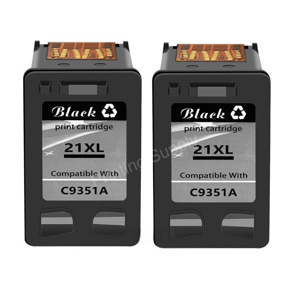 COLORETTO 21 XL Cartouches d'encre Remanufacturées pour HP 21XL pour HP