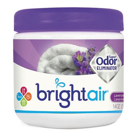 2PK Bright Air 900014 Super Odor Eliminator, Lavender and Fresh Linen, Purple, 14oz