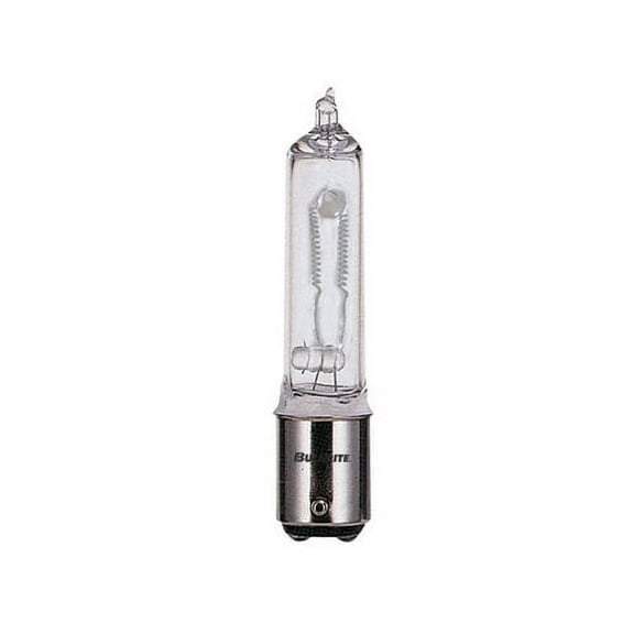 2PK Bulbrite 613076 Q75CL/DC 75-Watt Dimmable Halogen JD Type T4, Double Contact Bayonet Base, Clear