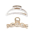 thumbnail image 1 of Time and Tru Women's Hair Claw Clips, 2-Pack, 1 of 4