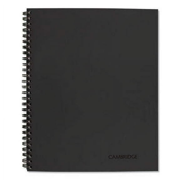 2PK Cambridge Wirebound Guided QuickNotes Notebook, 1 Subject, List-Management Format, Dark Gray Cover, 11 x 8.5, 80 Sheets (06066)