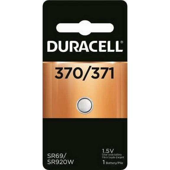 2PK-Duracell 1.5V #370/371 Silver Oxide Watch Battery