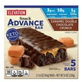 thumbnail image 1 of 2PK - Elevation Caramel Double Chocolate Crunch Advance Snack Bars, 5 count, 1 of 3