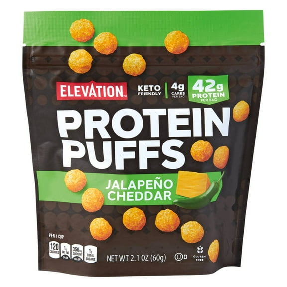 Elevation Jalapeno Cheddar Protein Puffs, 2.1 oz