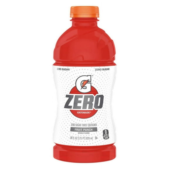 2PK - Gatorade G Zero Fruit Punch Zero Sugar Sports Drink, 28 fl oz
