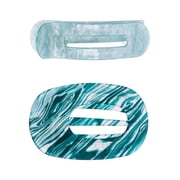 Women's Hair Claw Clips, 2-Pack, Green