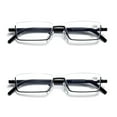 thumbnail image 1 of 2PK Half Rim Metal Frame Small Mens Reading Glasses Blue Light Blocking Readers, 1 of 10