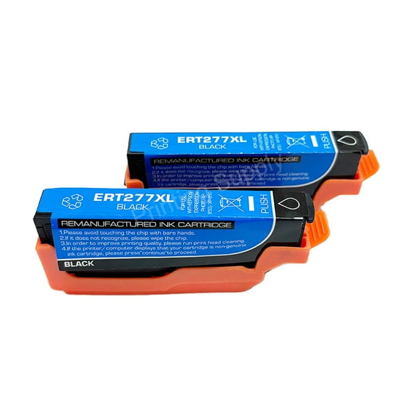 2PK High-Yield Black Ink Cartridge for Epson 277XL - Fits XP-850 XP-860 XP-950 XP-960 XP-970