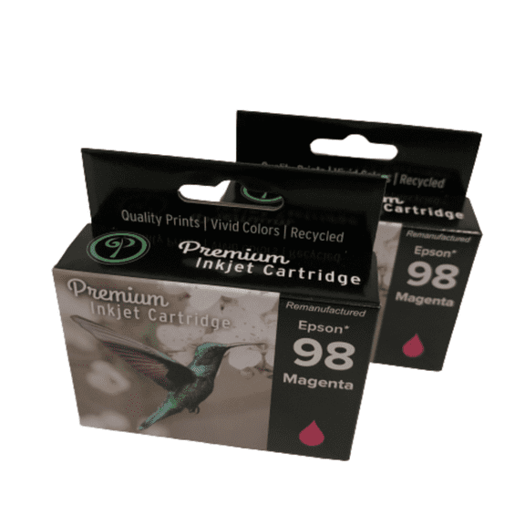 2PK High-Yield Magenta Ink Cartridge for Epson 98 & 99 T0983 - Fits Epson 700 710 725 730 800 810 835 837