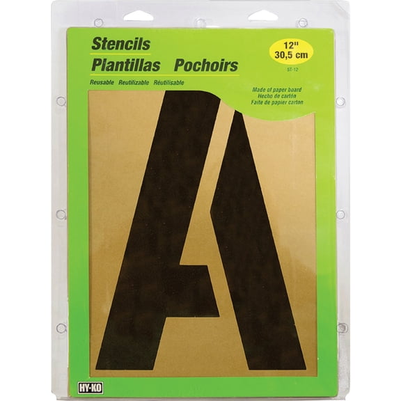 HY-KO Products ST-3 Number & Letter Stencils, 3 Inch, Tan