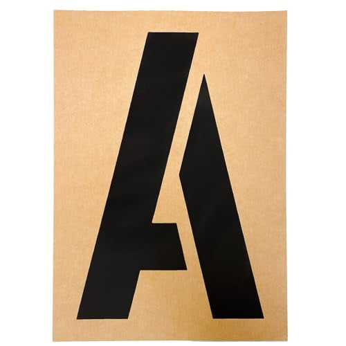 HY-KO Products ST-3 Number & Letter Stencils, 3 Inch, Tan